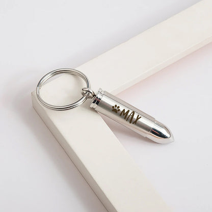 Silver Bullet Memorial Key Chain