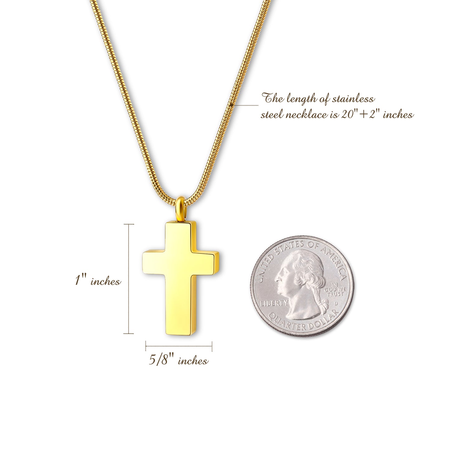 Premium Cross Memorial Necklace