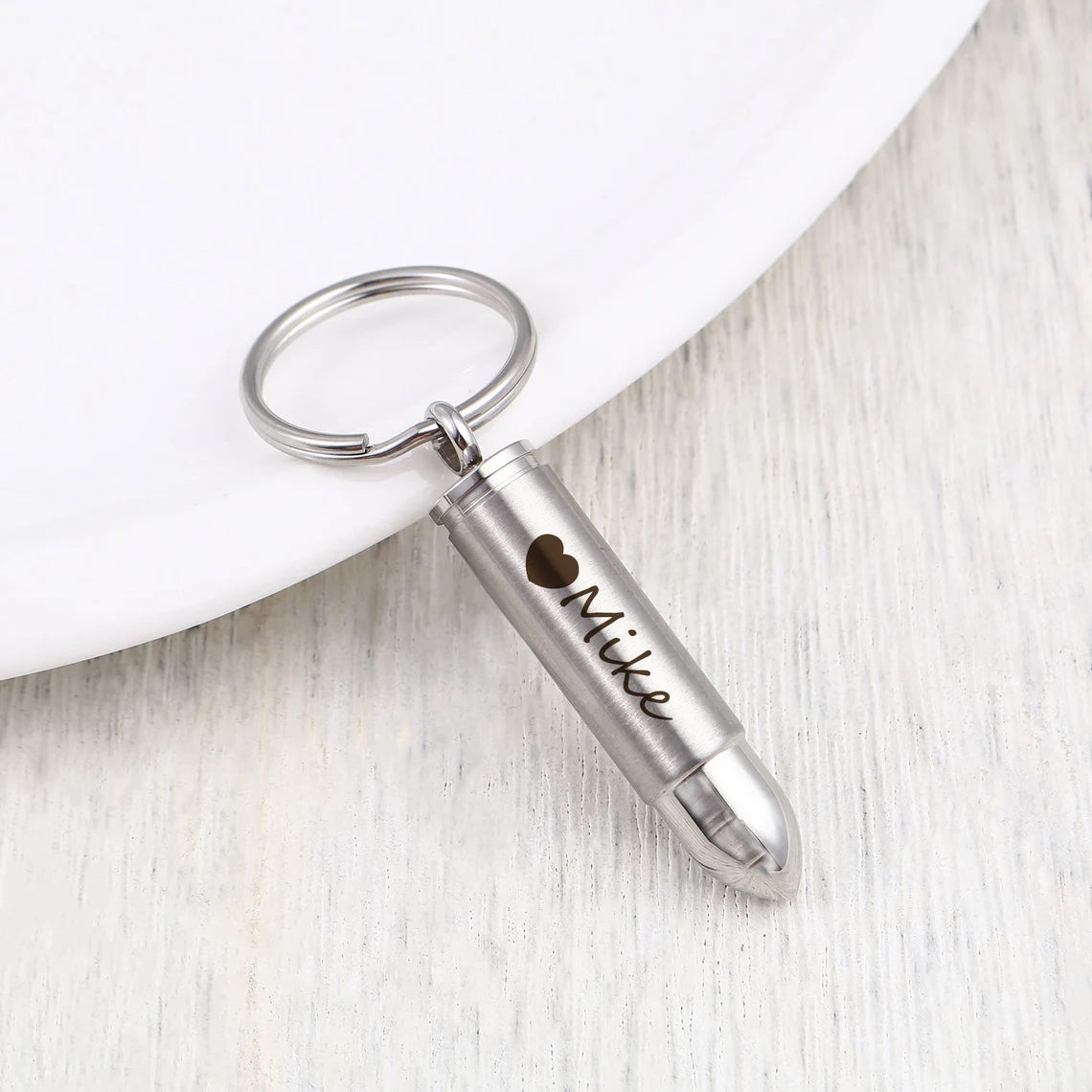 Silver Bullet Memorial Key Chain