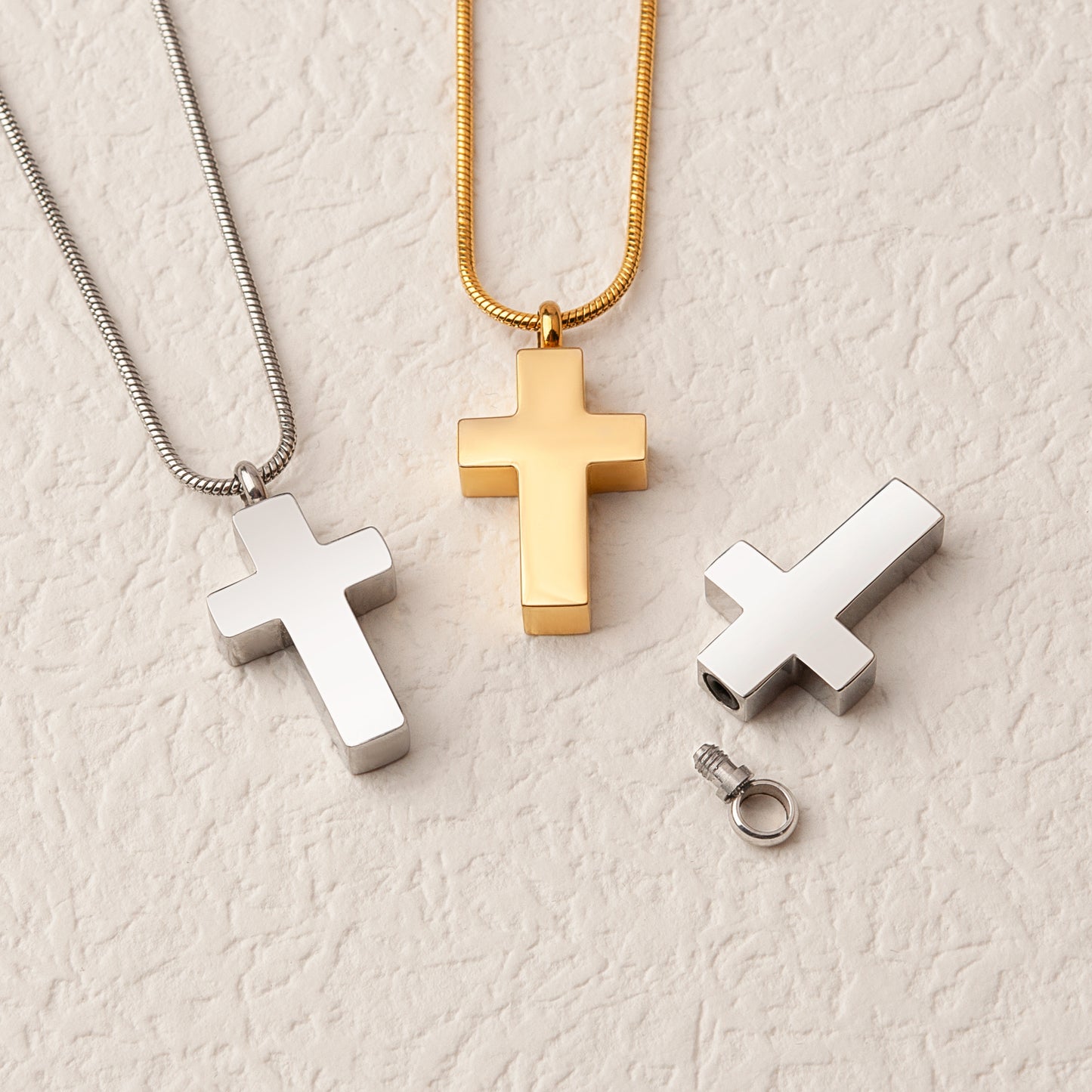 Gone, Yet Not Forgotten Cross Memorial Necklace