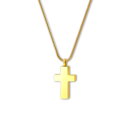 Gone, Yet Not Forgotten Cross Memorial Necklace