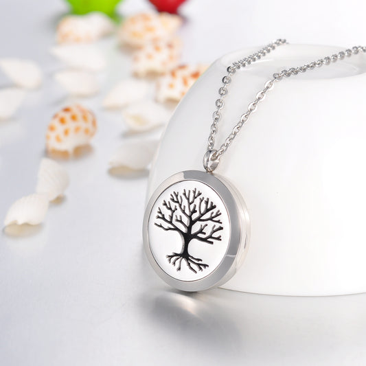 Tree of Life Essential Oil Diffuser Necklace