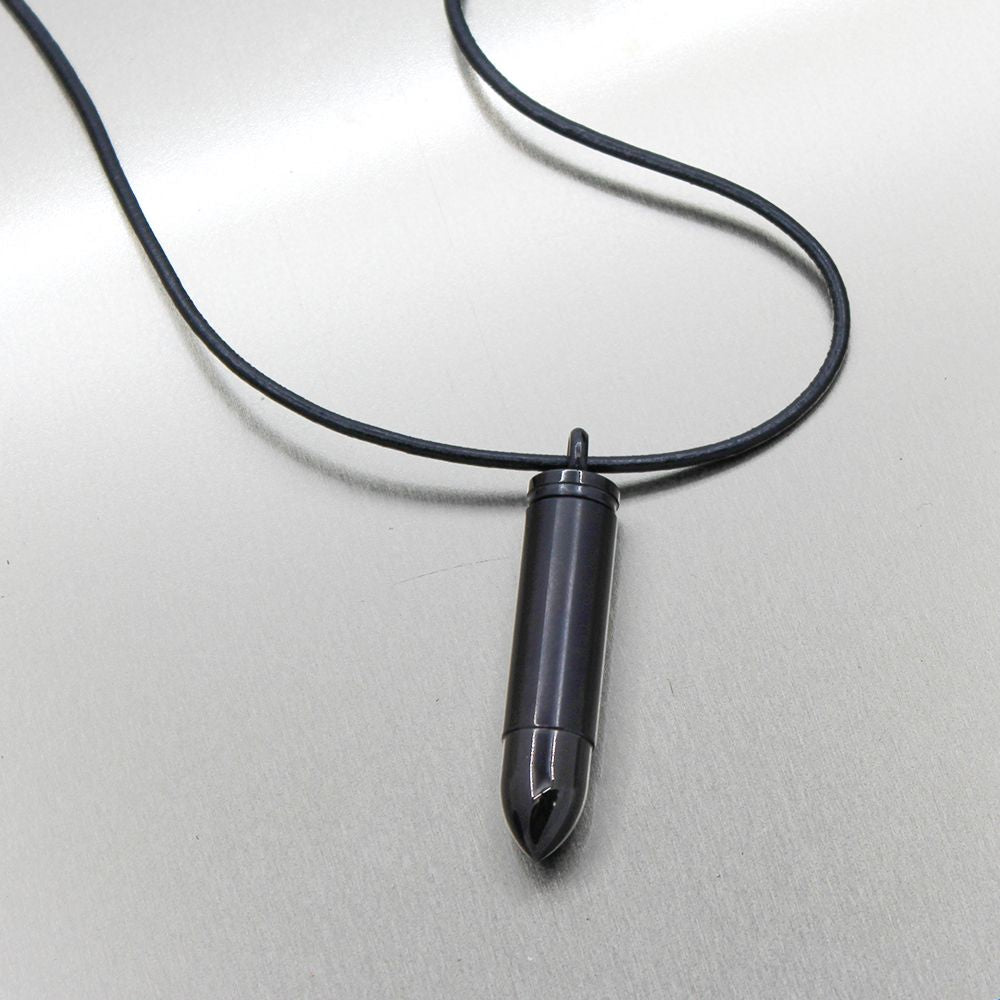 Black Bullet Memorial Necklace