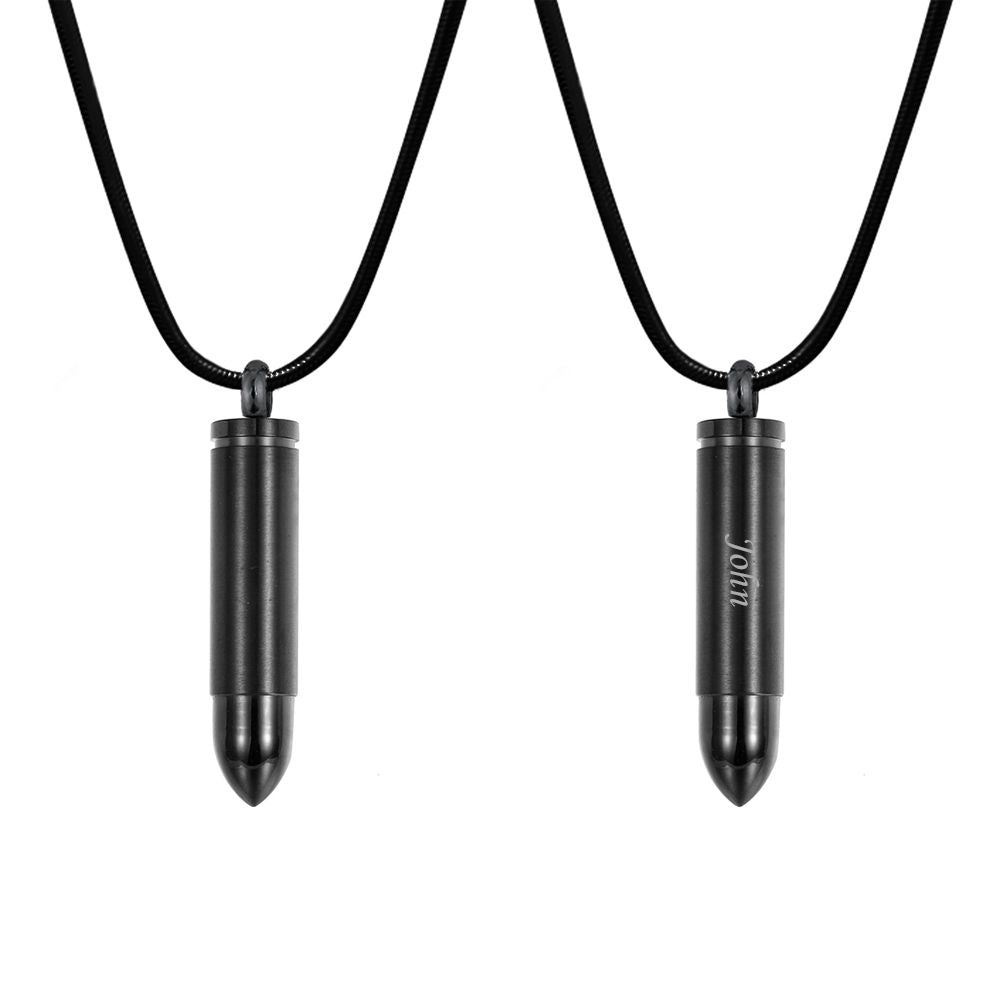 Black Bullet Memorial Necklace