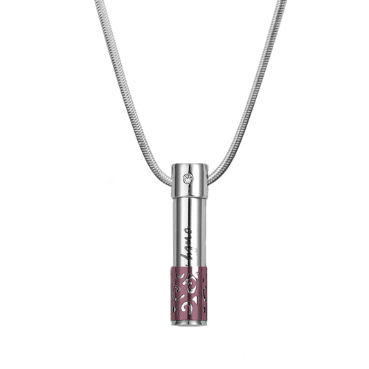 Pink Only Love Ashes Holder Necklace