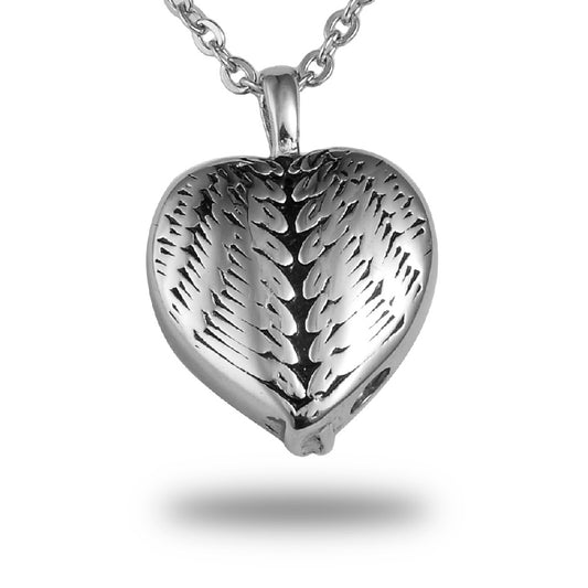 Angel Wing Heart Ashes Holder Necklace