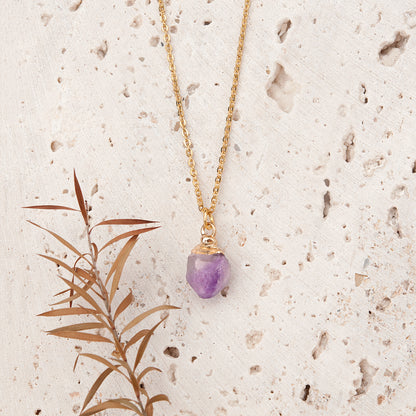 Raw Birthstone Necklaces