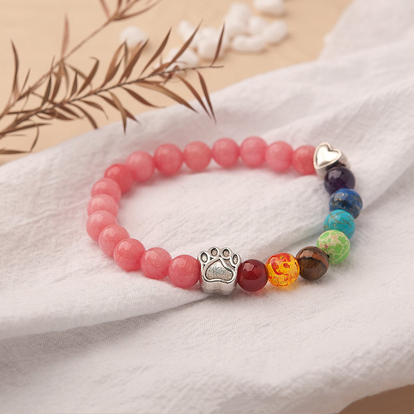 Personalized Rainbow Bridge Memorial Bracelet