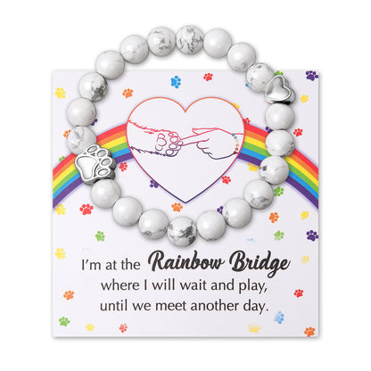 Personalized Rainbow Bridge Memorial Bracelet