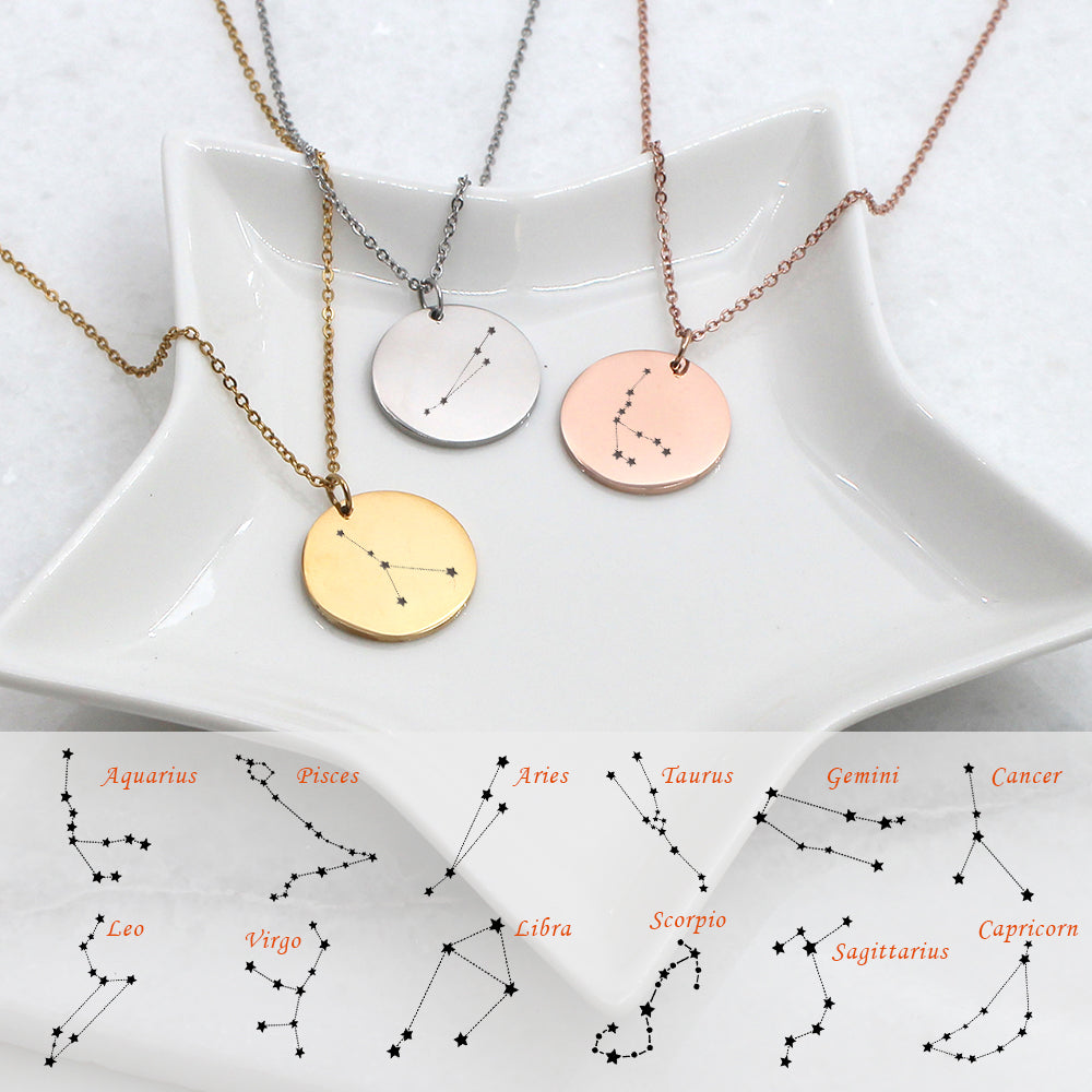 Constellation Stars Zodiac Necklace