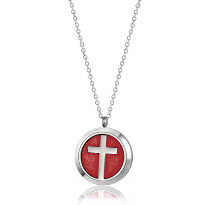 Cross Aromatherapy Necklace