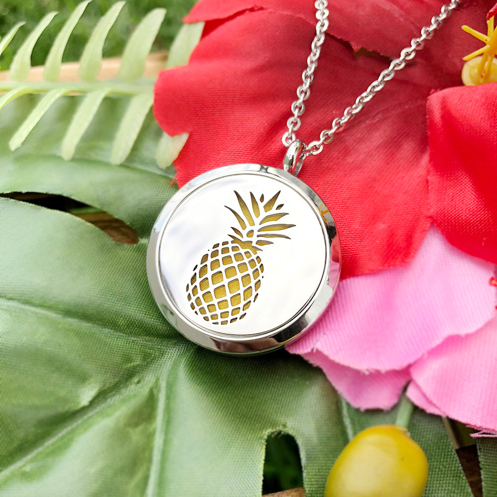 Pineapple Aromatherapy Necklace