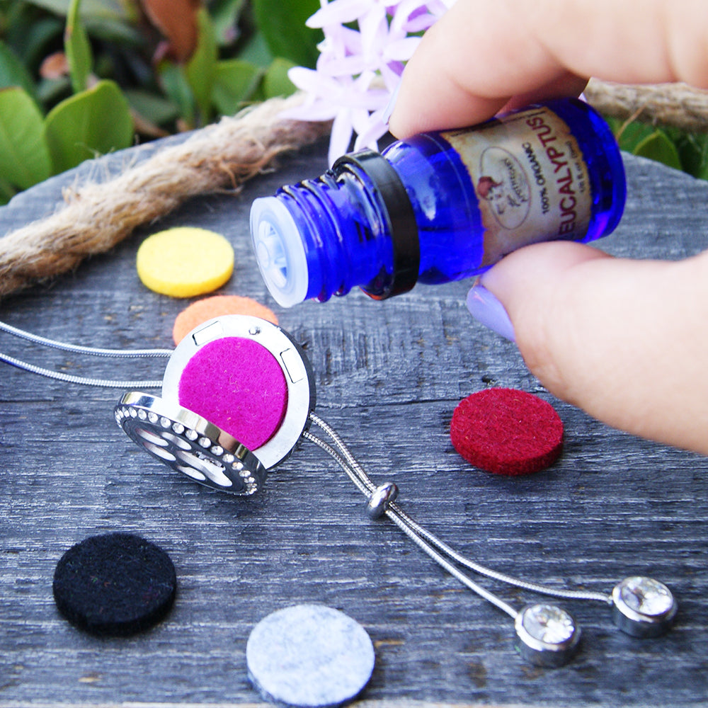 Clouds Crystal Aromatherapy Necklace