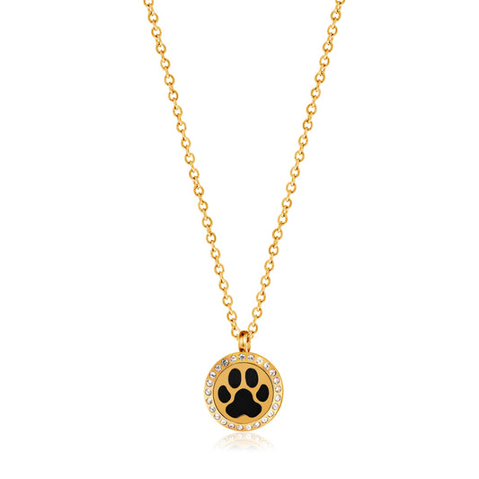 Dog Paw Aromatherapy Necklace