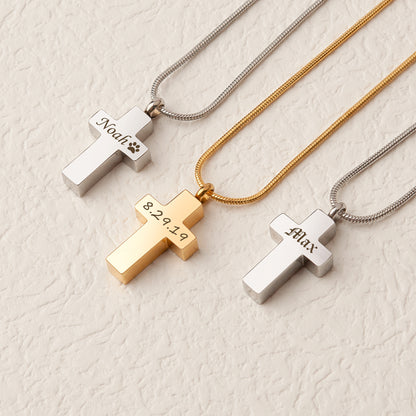 Premium Cross Memorial Necklace