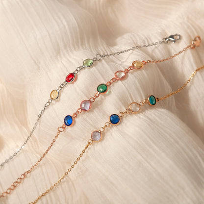 Birthstone Connector Bracelet