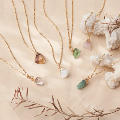 Raw Birthstone Necklaces