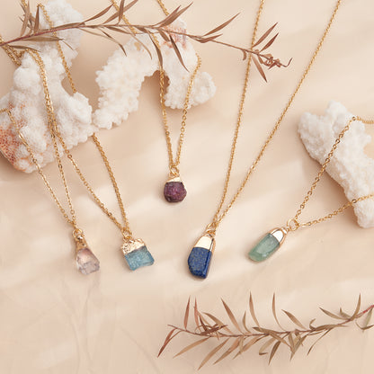 Raw Birthstone Necklaces