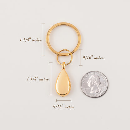 Personalized Teardrop Memorial Key Chain