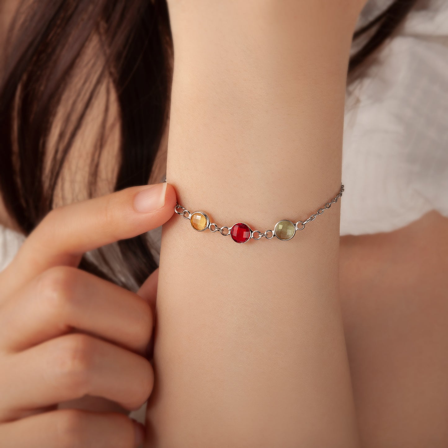 Birthstone Connector Bracelet