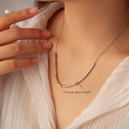 Hidden Message Morse Code Necklace