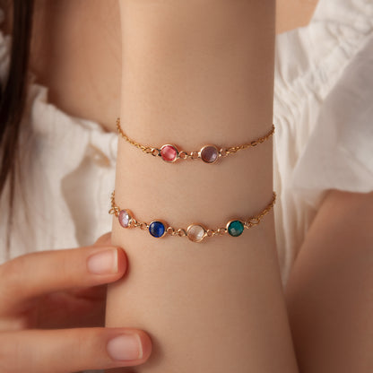 Birthstone Connector Bracelet