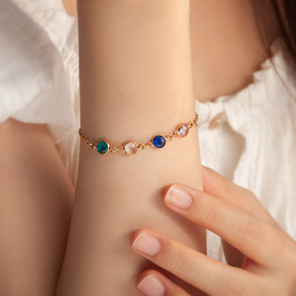 Birthstone Connector Bracelet