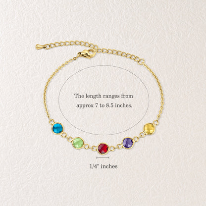 Birthstone Connector Bracelet