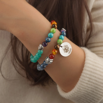 Personalized Rainbow Bridge Charm Memorial Bracelet