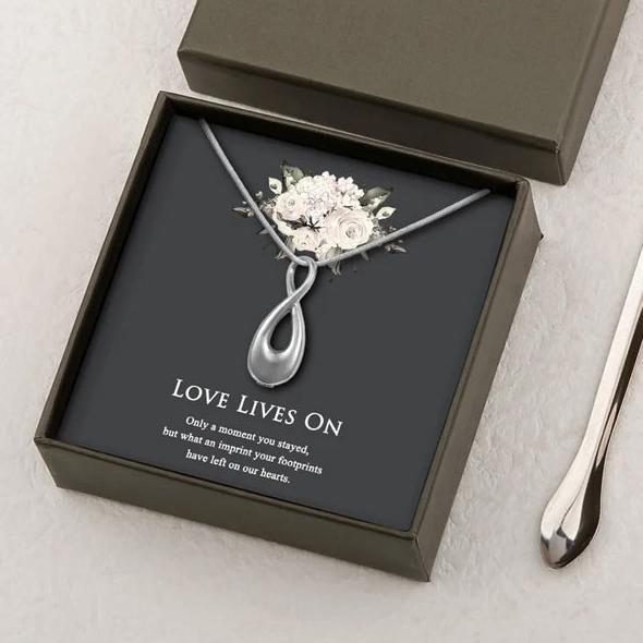 "Love Lives On" Infinity Memorial Necklace