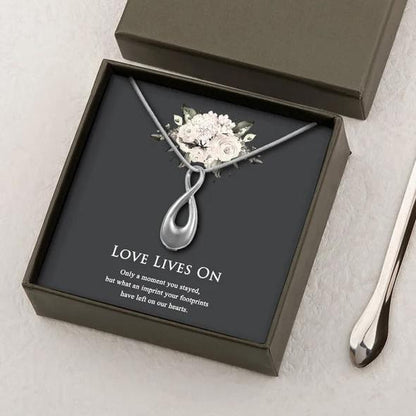 "Love Lives On" Infinity Memorial Necklace