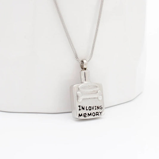 In Loving Memory Pet Memorial Necklace