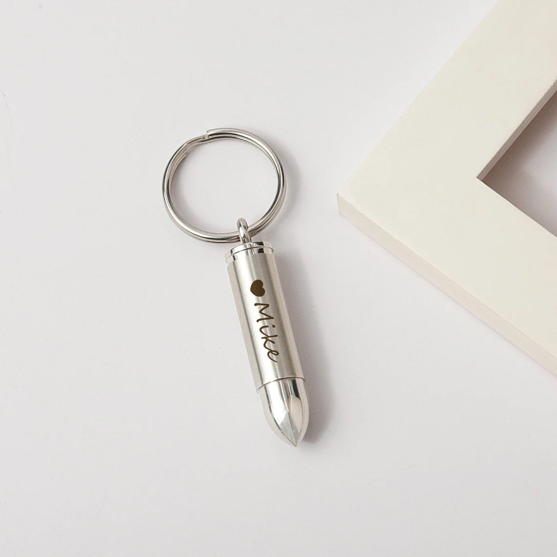 Silver Bullet Memorial Key Chain