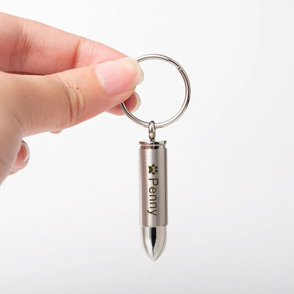 Silver Bullet Memorial Key Chain