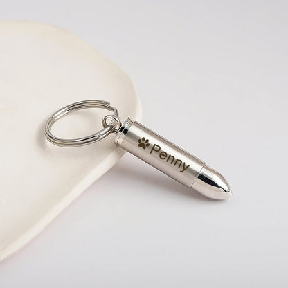 Silver Bullet Memorial Key Chain