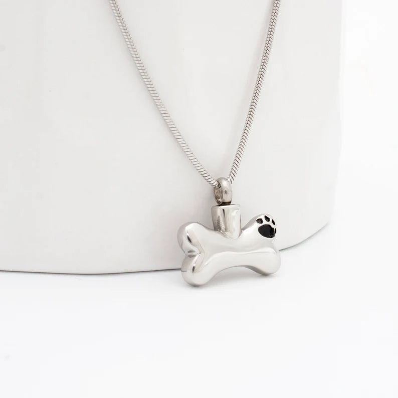 Dog Bone Pet Memorial Necklace