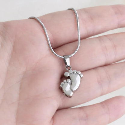 Footprint Memorial Necklace