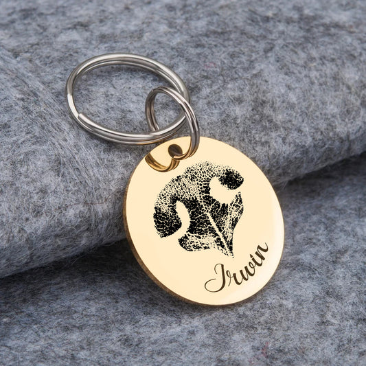 Pet Paw Print - Nose Print Memorial Key Chain