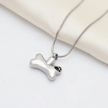 Dog Bone Pet Memorial Necklace