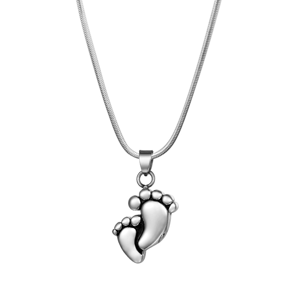 Footprint Memorial Necklace