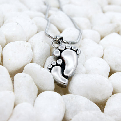 Footprint Memorial Necklace