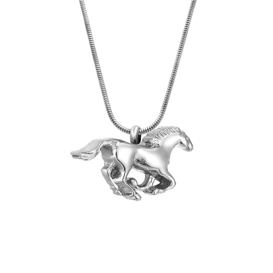 Running Horse Memorial Necklace