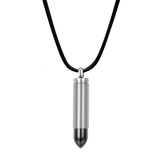 Black-Silver Bullet Memorial Necklace