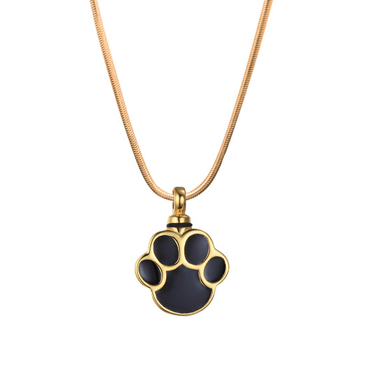 Premiun Pet Paw Pet Memorial Necklace