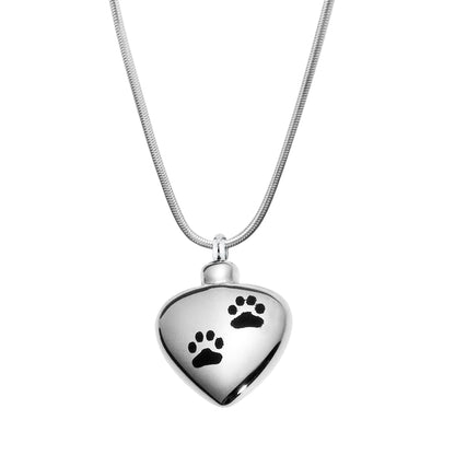 Paw Print Pet Memorial Necklace