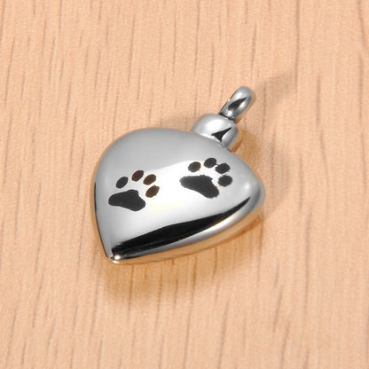 Paw Print Pet Memorial Necklace