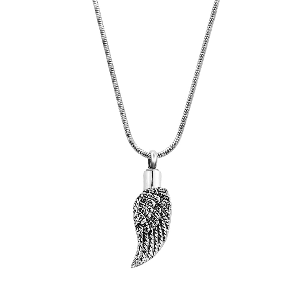 Love Never Dies Angel Wing  Memorial Necklace