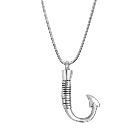 Fishing Hook Memorial Necklace