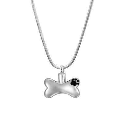 Dog Bone Pet Memorial Necklace