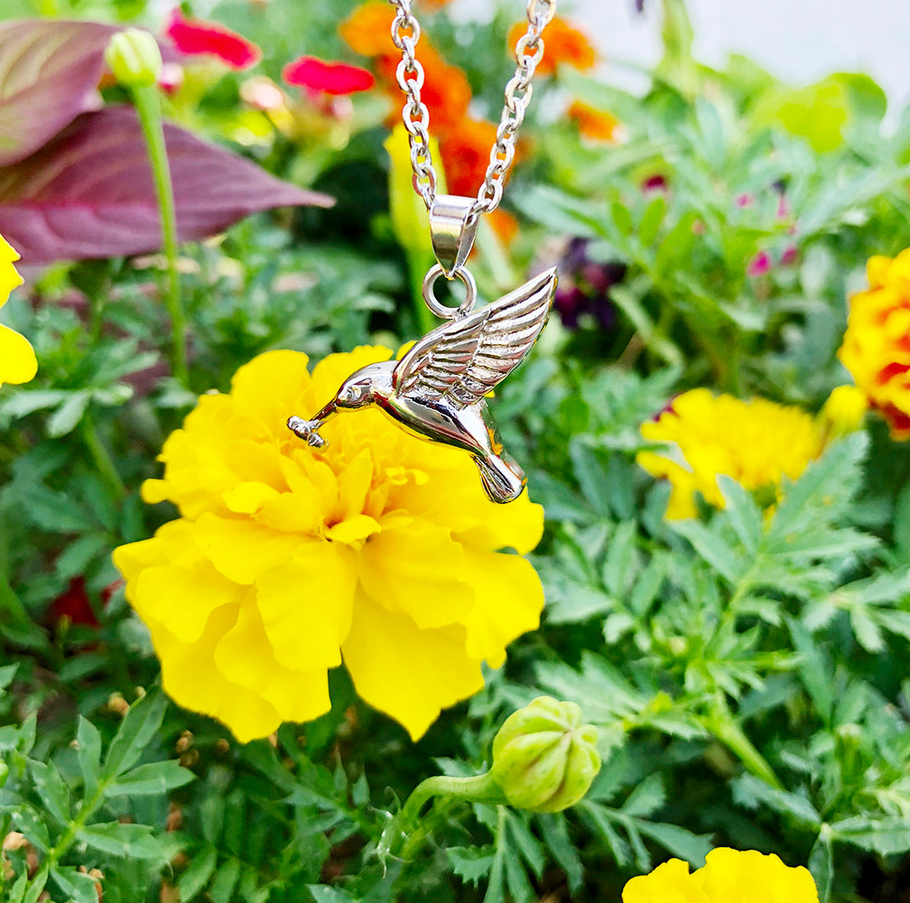 Hummingbird Memorial Necklace